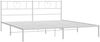 vidaXL Bettgestell mit Kopfteil Metall Weiß 180x200 cm 355516 Bild 5