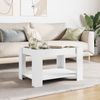 Couchtisch, Sofatisch mit LED-Leuchten Weiß 73x53x45 cm Holzwerkstoff Bild 4