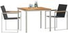 vidaXL Garten Essgruppe 3 pcs Massives Teakholz und Edelstahl 3334829 Bild 3