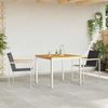 vidaXL Garten Essgruppe 3 pcs Massives Teakholz und Edelstahl 3334829 Bild 4