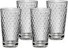 WMF CoffeeTime Longdrinkgläser Set 4-teilig, Gläser 275ml mit Wabenmuster Bild 2