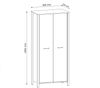 AX LIVING Begehbarer Kleiderschrank Iseonia S2T, Eiche Wotan & Grün Bild 3