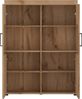 Glasvitrine >CORTINA< in Grandson Eiche Dekor - 101,9x133x37,4 (BxHxT) Bild 2