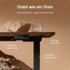 Desktronic HomeOne Elektrisch höhenverstellbarer Schreibtisch 160x80cm Schwarz/Walnuss mit Memory-Funktion, Anti-Kollisions Technologie, USB-A und USB-C-Ladeanschlüssen Bild 4