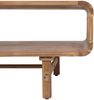 Couchtisch HWC-M47, Wohnzimmertisch Beistelltisch Sofatisch, Schublade, Akazie Massiv-Holz gebeizt 44x125x60cm 25kg Bild 5