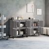2 Stk. Sideboards, Kommoden Grau Sonoma 60x35x70 cm Holzwerkstoff j3505p Bild 3