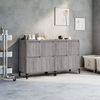 2 Stk. Sideboards, Kommoden Grau Sonoma 60x35x70 cm Holzwerkstoff j3505p Bild 2