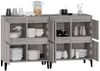 2 Stk. Sideboards, Kommoden Grau Sonoma 60x35x70 cm Holzwerkstoff j3505p Bild 5