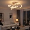 LED Deckenlampe, Chrom, weiß, dimmbar, L 57,5 cm Bild 2