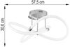 LED Deckenlampe, Chrom, weiß, dimmbar, L 57,5 cm Bild 4