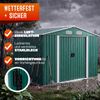 GARDEBRUK® XXL Metall Gerätehaus Fundament Schiebetür Grün Geräteschuppen Bild 4