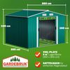 GARDEBRUK® XXL Metall Gerätehaus Fundament Schiebetür Grün Geräteschuppen Bild 3