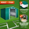 GARDEBRUK® XXL Metall Gerätehaus Fundament Schiebetür Grün Geräteschuppen Bild 5