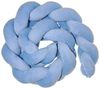 LuMali Nestchenschlange Bettschlange geflochten 210cm Nestchen Bettumrandung Babybett Zopf, Stillkissen Seitenschläfer Velour weich hypoallergen Pastellfarben Bild 2
