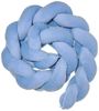 LuMali Nestchenschlange Bettschlange geflochten 210cm Nestchen Bettumrandung Babybett Zopf, Stillkissen Seitenschläfer Velour weich hypoallergen Pastellfarben Bild 3