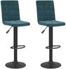 vidaXL Barhocker 2 Stk. Blau Samt [335767] Bild 2