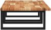 vidaXL Waschbeckenregal Wandmontage Stahl und Akazienholz 3302837 Bild 5