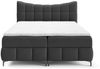 Boxspringbett Schlafzimmerbett CHARLES PREMIUM 160x200cm Stoff Aragon Schwarz Bild 3