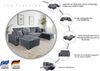 COLLECTION AB Wohnlandschaft Manhattan U-Form, B: 313 cm, in Breit- oder Normalcord, Bettfunktion, Bettkasten & Zierkissen, Federkern Bild 3