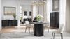 Selsey 'Zante' Sideboard 3-türig mit Glastür, schwarz, ca. 81 x 150 x 40 cm Bild 2