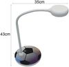 Kinder Schreibtischleuchte Fußball Schwarz Weiß mit Flexarm, Höhe 43cm Bild 4