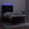 vidaXL Boxspringbett mit Matratze & LED Schwarz 90x190 cm Samt 3139657 Bild 3