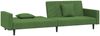 vidaXL Schlafsofa 2-Sitzer mit 2 Kissen Dunkelgrün Samt 375920 Bild 4