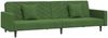 vidaXL Schlafsofa 2-Sitzer mit 2 Kissen Dunkelgrün Samt 375920 Bild 2
