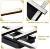 ZMH Modernes Design LED Deckenleuchte 24W Schwarz 3000K Warmweiß Bild 5