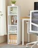 VASAGLE CUSTOS Kollektion - Bücherregal, 4-stöckiges Regal, offenes Aufbewahrungsregal, mit verstellbaren Ablagen, 24 x 30 x 106 cm, für Wohnzimmer, Homeoffice, Schlafzimmer, wolkenweiß Bild 2