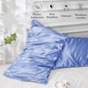 Satin Kissenbezug Blau 70x40 2er Set Haargummis inkl. Pflege für Haar und Haut Bild 5