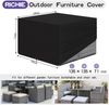 RICHIE Cube Gartenmöbel Abdeckung 135x135x71cm 420D Heavy Duty wasserdicht Bild 2
