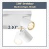ZMH LED Deckenleuchte Weiß Deckenstrahler: GU10 Deckenlampe Spots 4 Flammig 330°Schwenkbar Deckenspots Industrial Wandstrahler Modern Flurlampe für Wohnzimmer Schlafzimmer Küche Ohne Leuchtmittel Bild 4