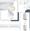 ZMH LED Deckenleuchte Weiß Deckenstrahler: GU10 Deckenlampe Spots 4 Flammig 330°Schwenkbar Deckenspots Industrial Wandstrahler Modern Flurlampe für Wohnzimmer Schlafzimmer Küche Ohne Leuchtmittel Bild 5