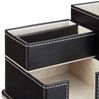 Relaxdays Stiftehalter Kunstleder in Schwarz Bild 5