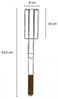 Grandhall Grillwurst Korb BBQ Sausage Grill Basket Bambus verchromter Stahlgrillkorb Bild 2