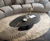 Couchtisch Edge Organisch 140x76 cm Keramik Laminam® Noir Desir Braun Vibany Metall Schwarz Bild 4