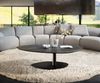 Couchtisch Edge Organisch 140x76 cm Keramik Laminam® Noir Desir Braun Vibany Metall Schwarz Bild 2