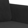 vidaXL 3-tlg. Sofagarnitur mit Kissen Schwarz Samt 3202009 Bild 5