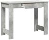 vidaXL Schreibtisch Betongrau 100x45x75 cm Holzwerkstoff 860430 Bild 5
