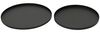 Decoris season decorations Dekotablett, Dekoratives Tablett rund Metall 30-35cm Schwarz matt 2er Set Bild 2
