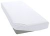 ESTELLA Spannbetttuch Zwirnjersey | Weiß | 200x200 cm | passend für Matratzen 180-200 cm (Breite) x 200-220 cm (Länge) | trocknerfest und bügelfrei | 97% Baumwolle 3% Elastan Bild 4
