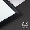 B.K.Licht Deckenleuchte LED Panel 100x25cm schwarz mit Fernbedienung dimmbar - BKL1498, Dimmfunktion, LED fest integriert, CCT Farbtemperatursteuerung - Warmweiß / Neutralweiß / Kaltweiß, flache Büro-Deckenlampe 65mm eckig 24W 2600lm Nachtlicht Timer Bild 4