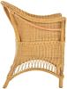 Krines Home Esszimmersessel Rattansessel Landhaus Flechtsessel Wintergarten Sessel Korbsessel, mit Armlehnen, Natur Rattan Bild 2