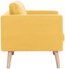 vidaXL 3-Sitzer-Sofa Stoff Gelb [281362] Bild 5