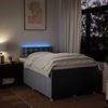 vidaXL Boxspringbett mit Matratze Hellgrau 120x190 cm Stoff 3288933 Bild 5