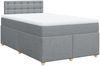 vidaXL Boxspringbett mit Matratze Hellgrau 120x190 cm Stoff 3288933 Bild 3