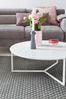 Wohnling Design Couchtisch rund, MDF weiß matt, 80 x 33 x 80 cm Bild 5