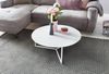 Wohnling Design Couchtisch rund, MDF weiß matt, 80 x 33 x 80 cm Bild 4