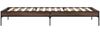 vidaXL Bettgestell Braun Eichen-Optik 100x200 cm Holzwerkstoff Metall 845030 Bild 5